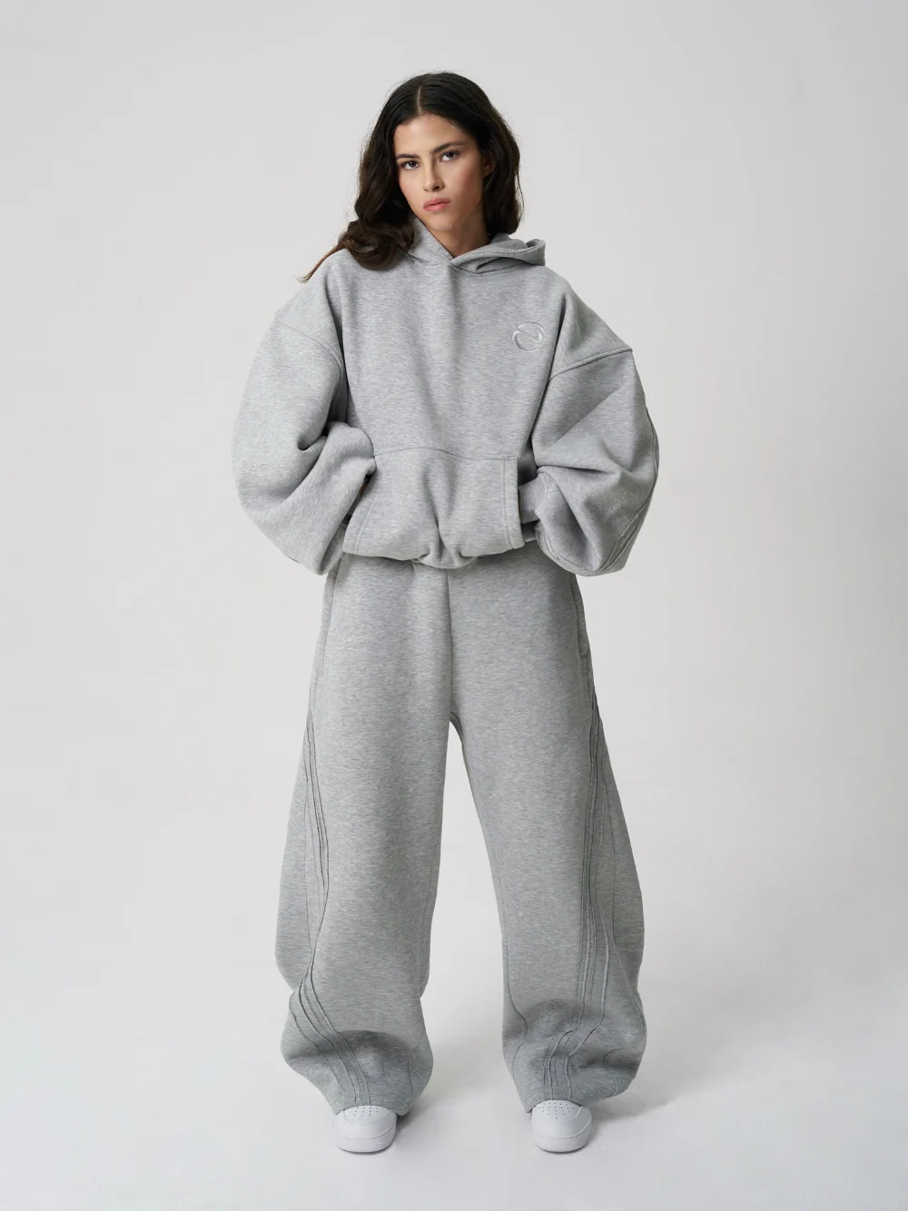 Rail Sweatpants Grey Marl - Image 6
