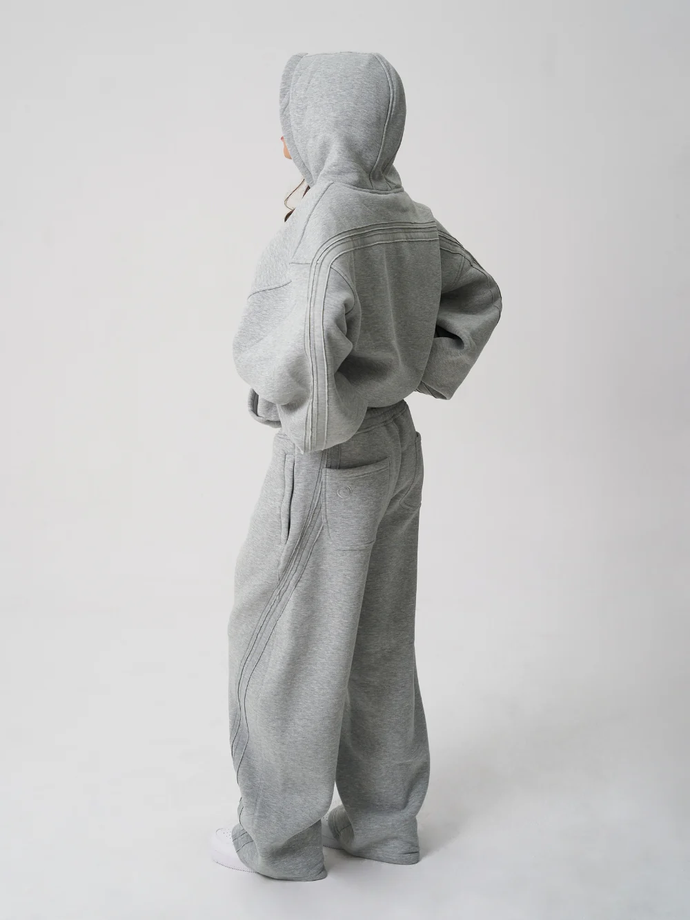 Rail Sweatpants Grey Marl - Image 7