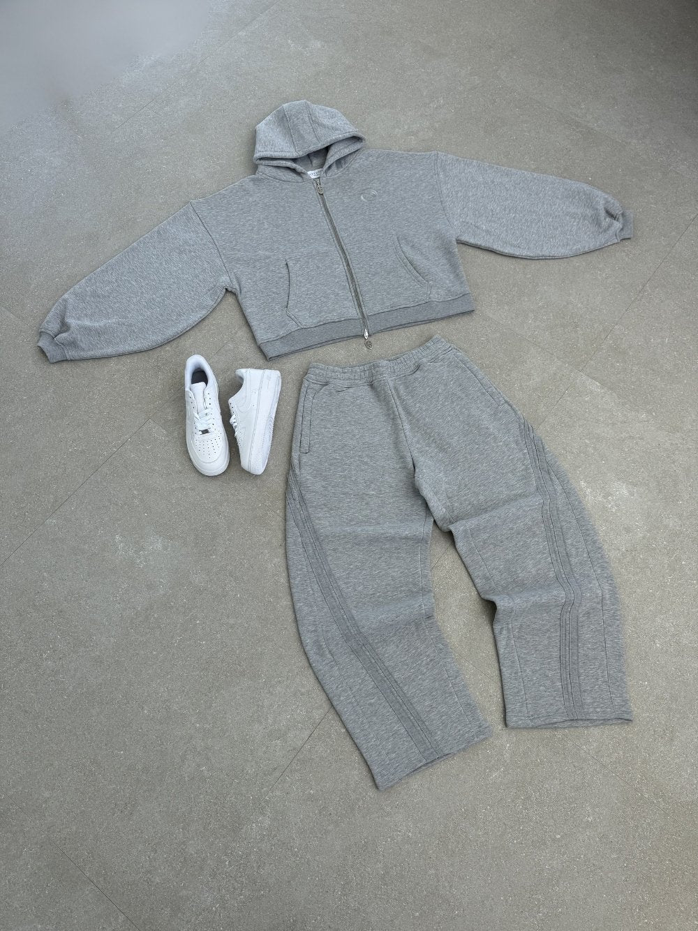 Rail Sweatpants Grey Marl - Image 5