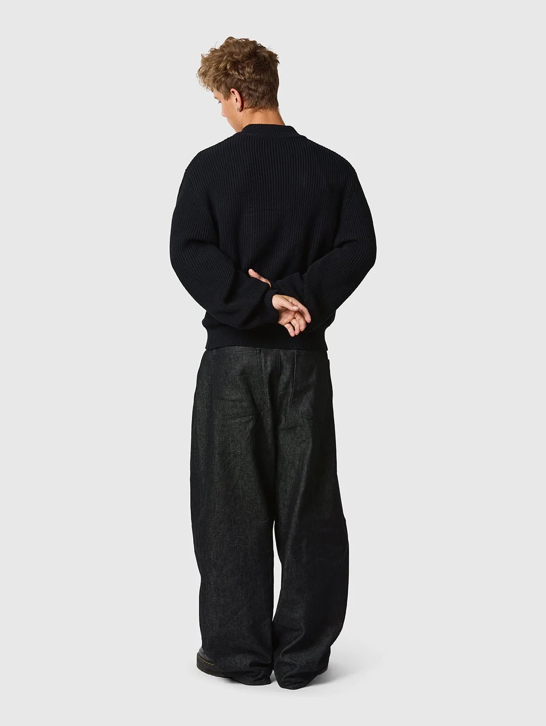 Raw Denim Jeans Charcoal - Image 4