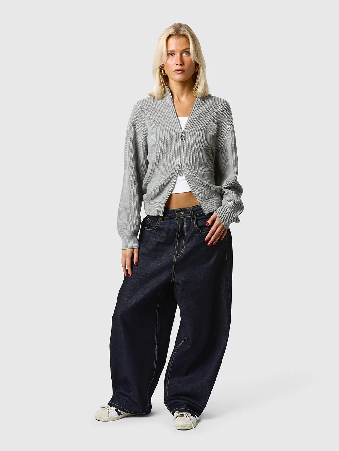 Zip Knit Grey - Image 6