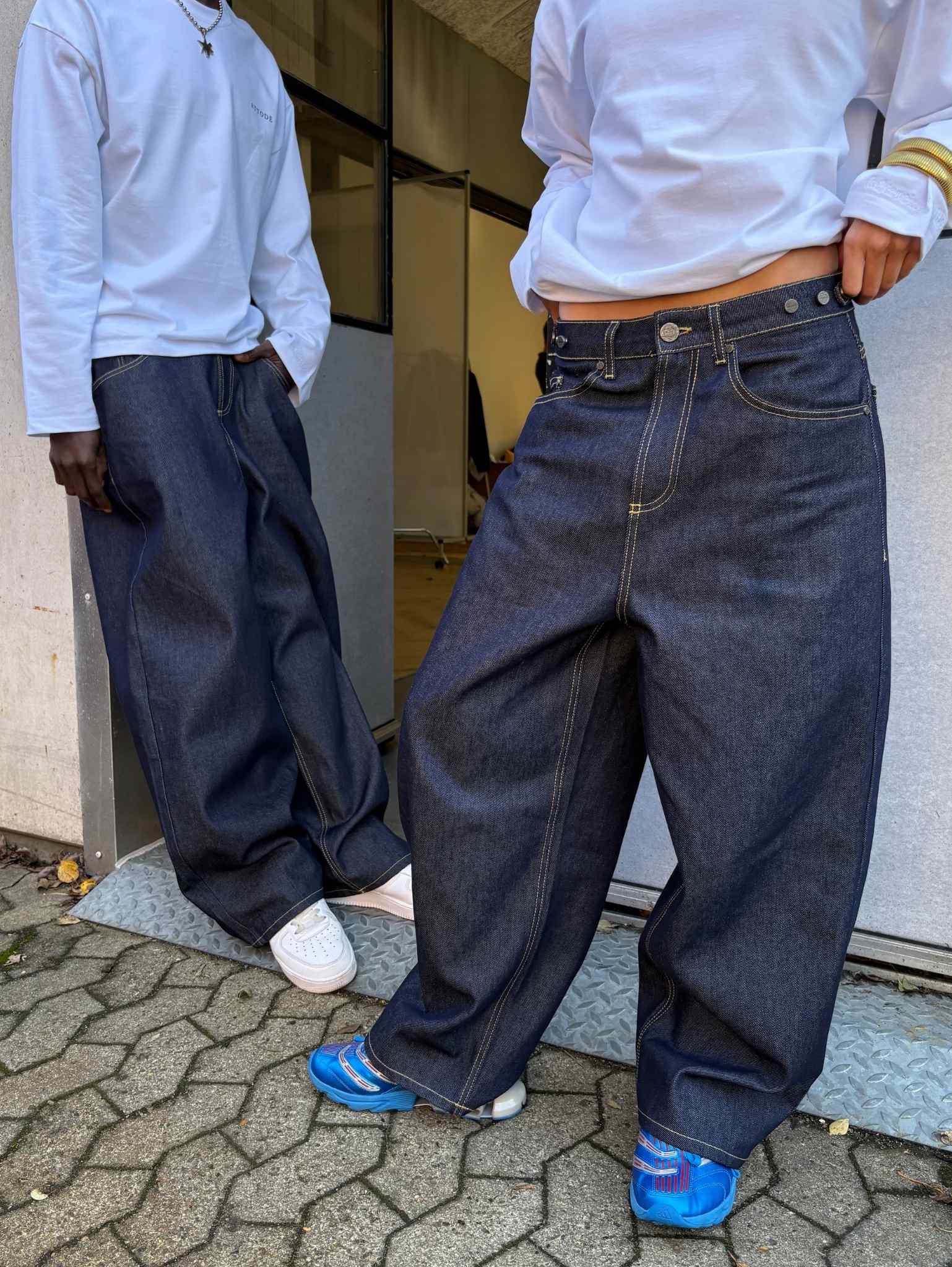 Raw Denim Jeans Indigo Blue - Image 8