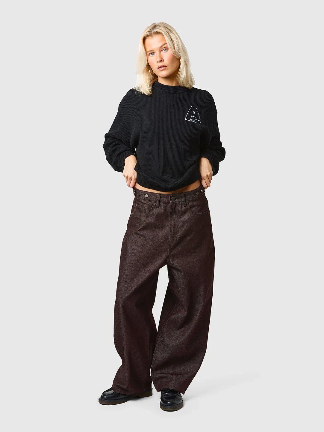 Raw Denim Jeans Mahogany Brown - Image 6