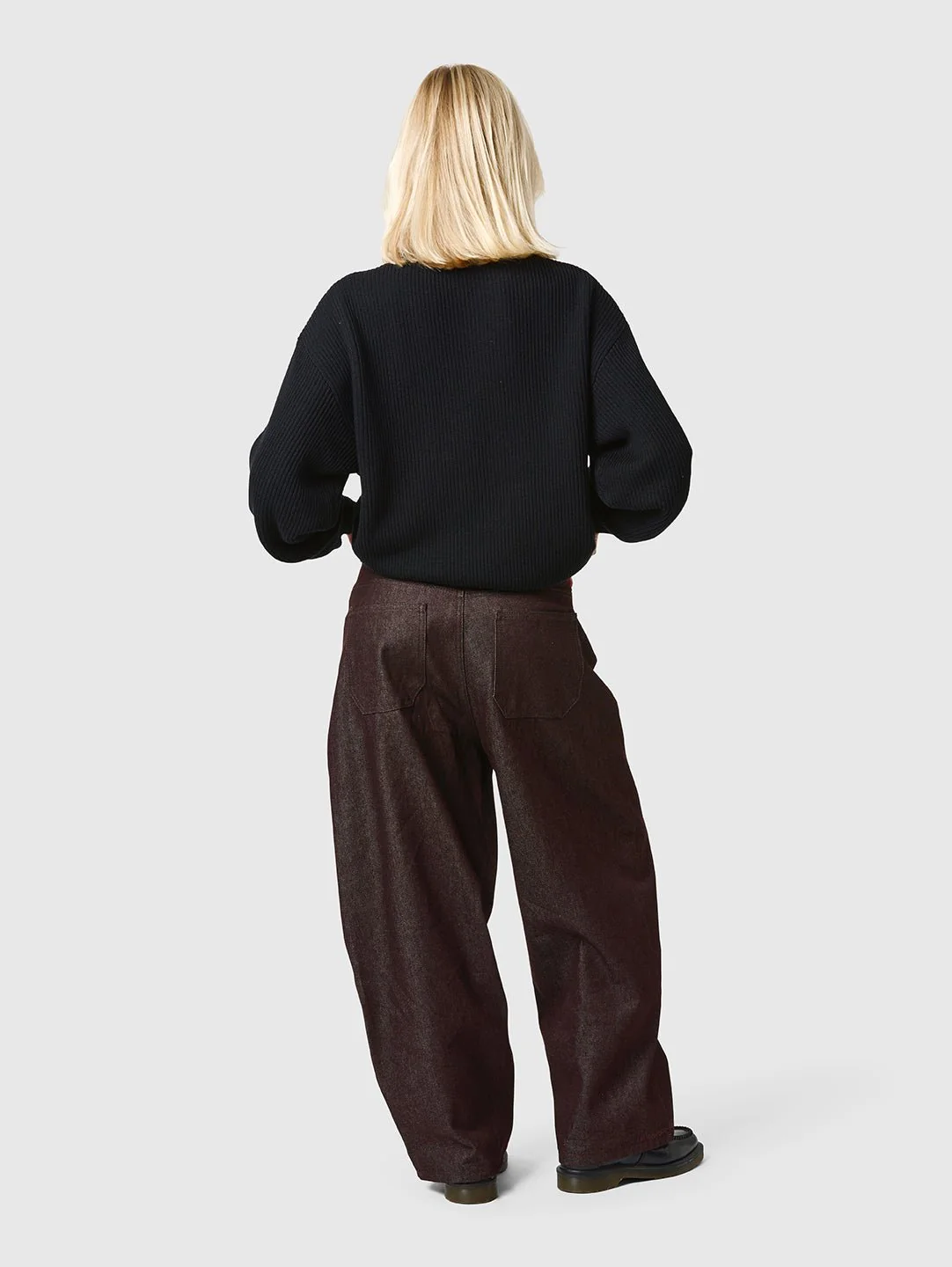 Raw Denim Jeans Mahogany Brown - Image 7