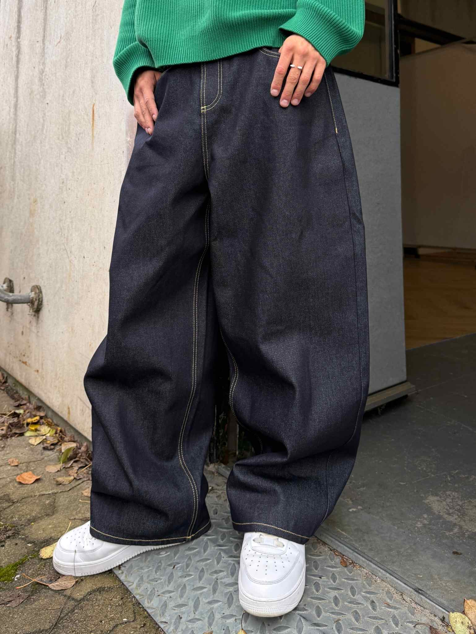 Raw Denim Jeans Navy - Image 8