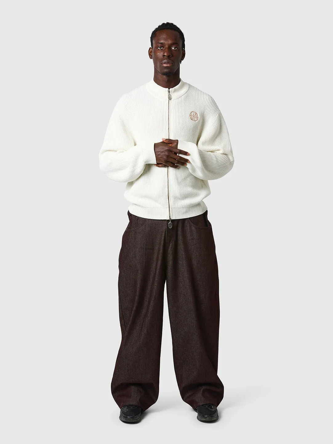 Zip Knit Bone White - Image 3