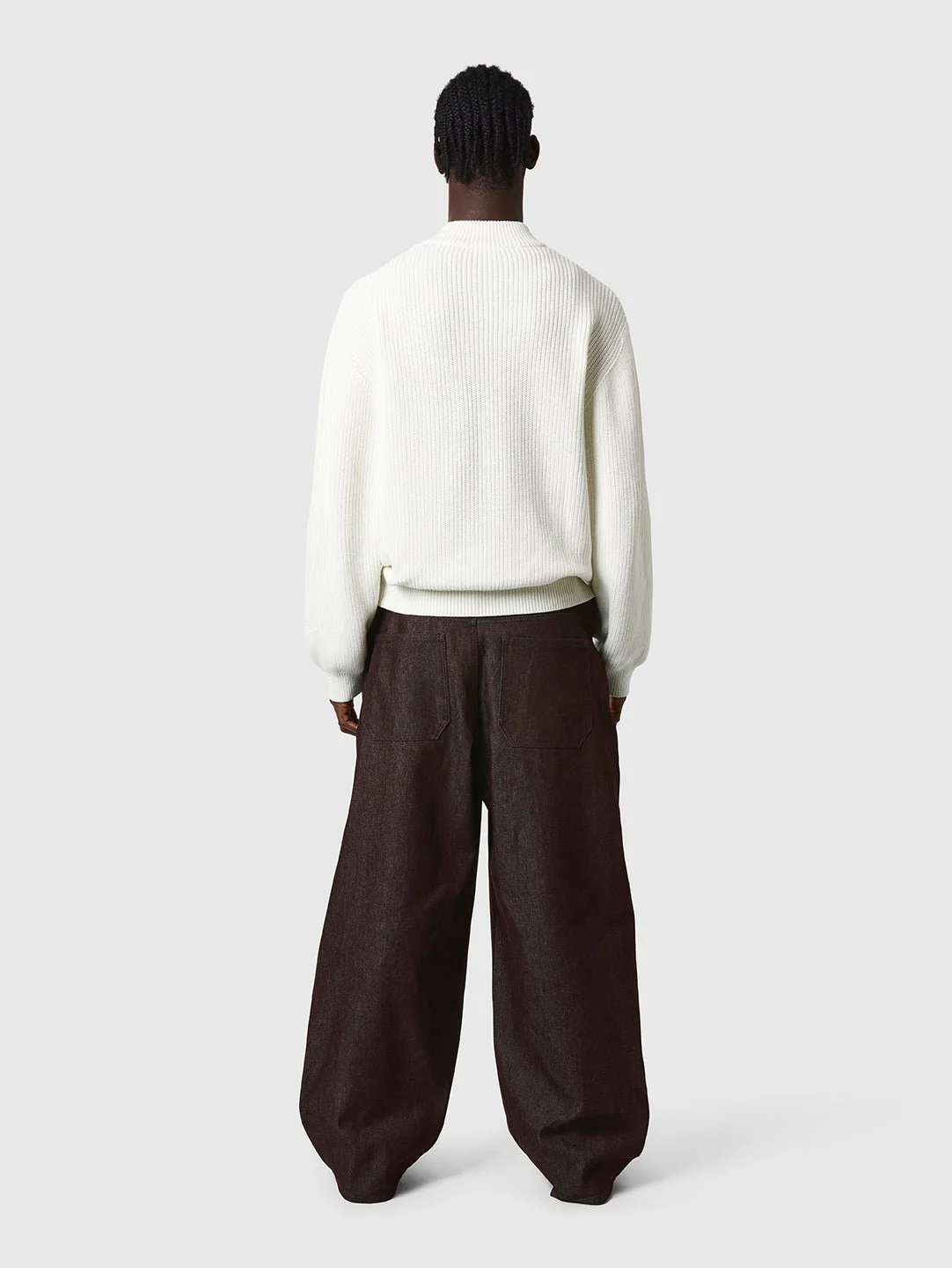 Zip Knit Bone White - Image 4