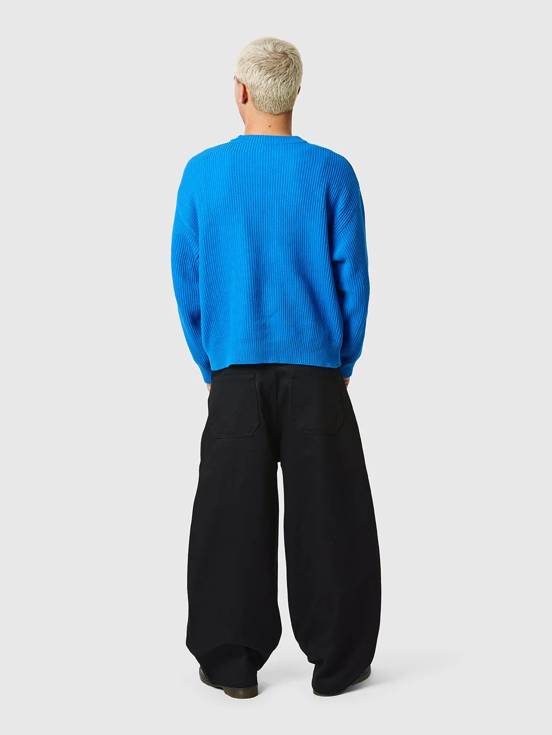 Raw Denim Jeans Solid Black - Image 4